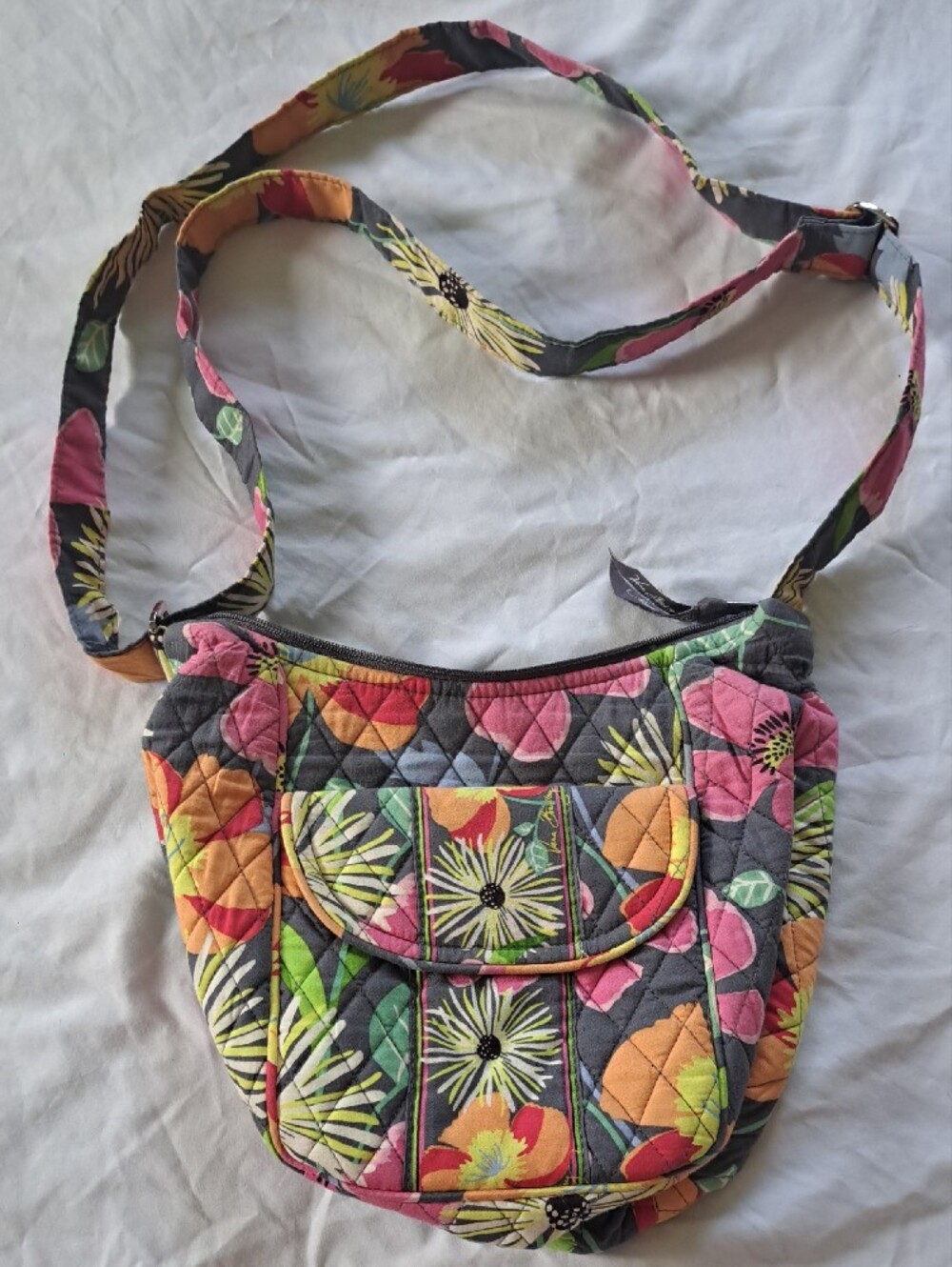 Vera Bradley Jazzy Blooms Quilted Crossbody Bag